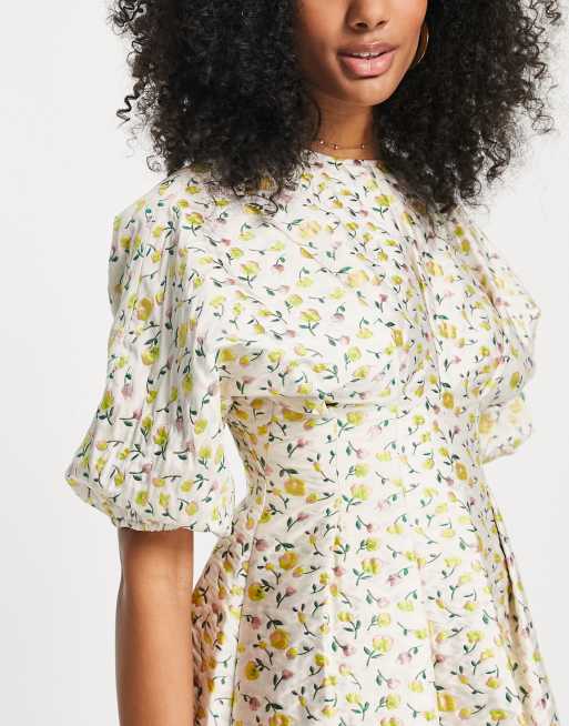 ASOS EDITION – Kolorowa sukienka midi z zakładkami i żakardowym wzorem w kwiaty, 2 z 4