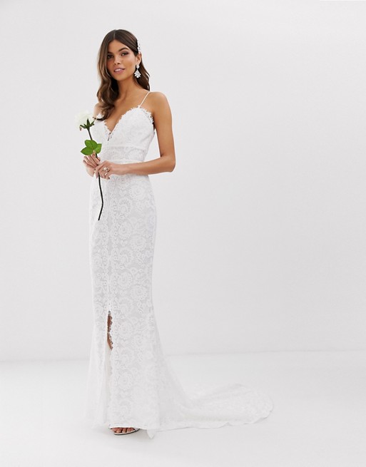 ASOS EDITION lace cami wedding dress