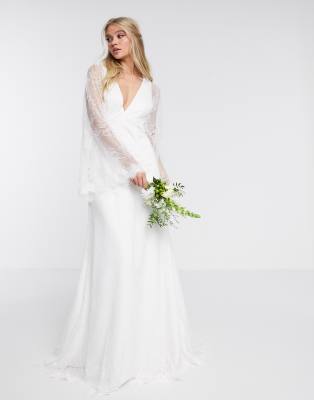 lace bridal kimono