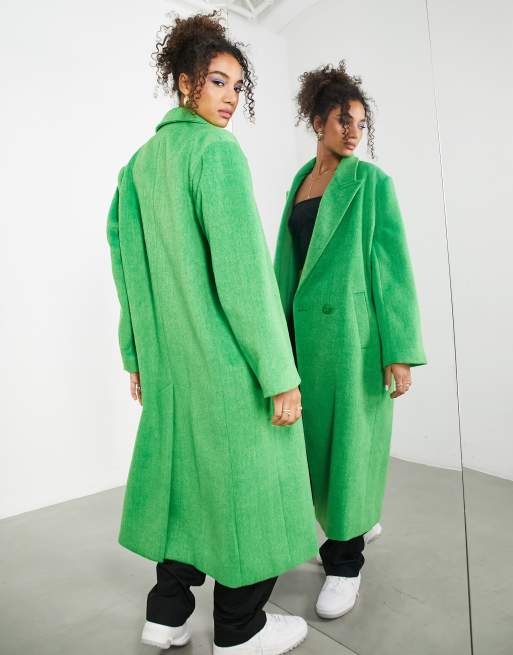 Asos green coat sale