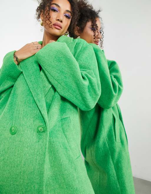 Asos green outlet coat