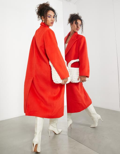 Asos 2025 red coat