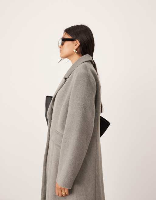 ASOS EDITION Manteau long oversize habillé épuré Gris pâle ASOS