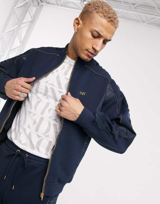 ASOS EDITION - Navyfarvet sæt i satin, 2 af 3