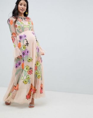 asos maxi floral dress