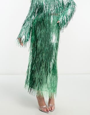 asos green fringe dress Fringe Green Sequin Dress Asos Asos Design Vestidos Flecos Asos Fun Fringe  Dress Trends To Try