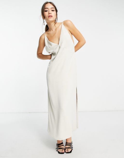 Midi cami store slip dress