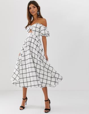 check dress asos