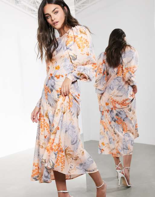 women's tuscany summer floral maxi dress