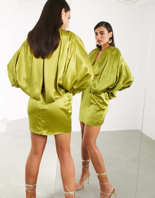 ASOS EDITION - Mini-jurk met extreme kimonomouwen , 2 van 4