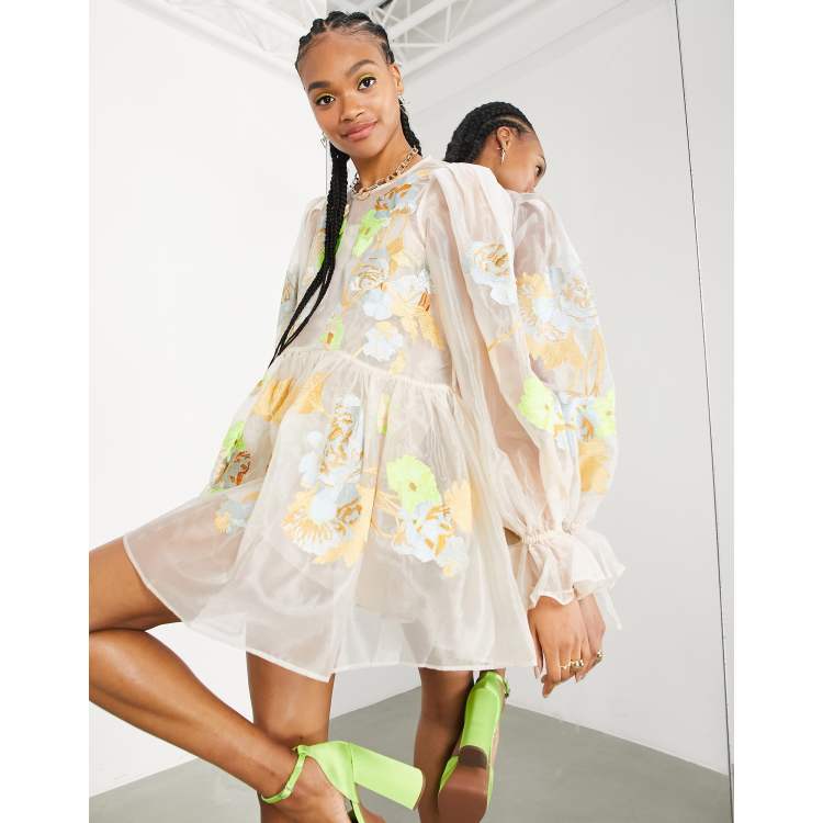 neon smock dress indiagraydc on LTK