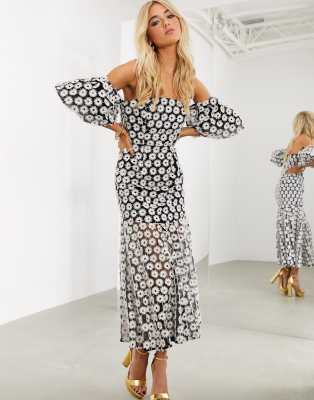 asos shoulder dress