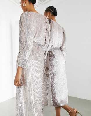 asos robe sequin