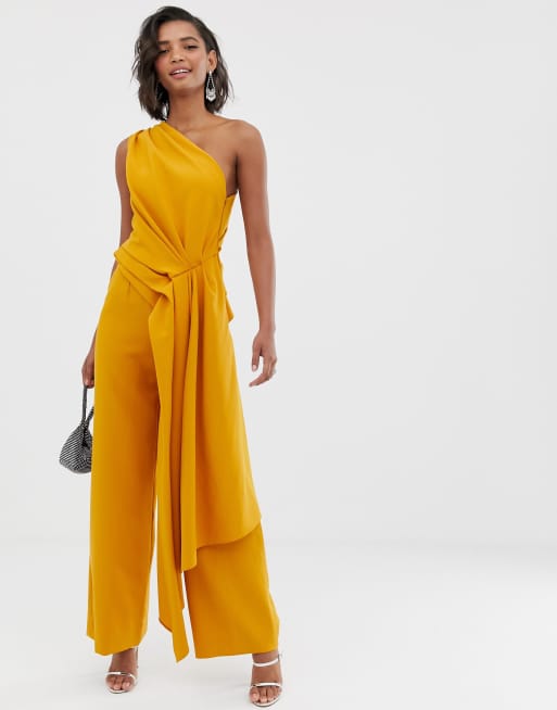 One side best sale off shoulder jumpsuit