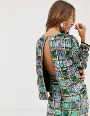 asos open back top