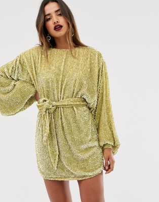 sequin oversized dress