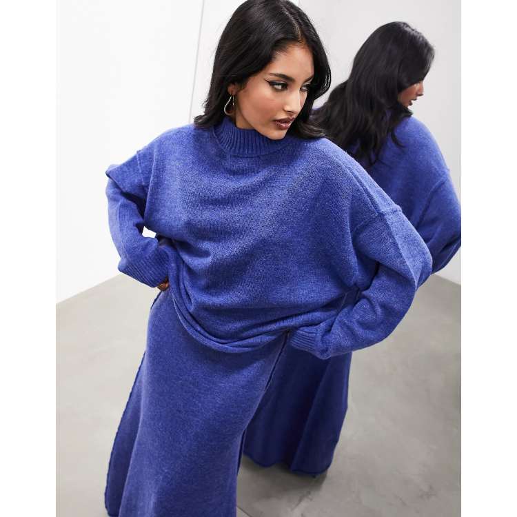 Petrol blue outlet jumper