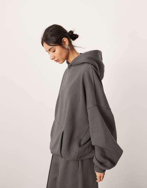 ASOS EDITION oversized premium heavy weight hoodie in charcoal ASOS