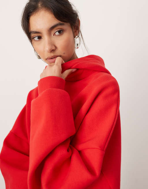 Asos red hoodie hotsell