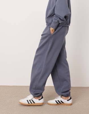 Asos Design Oversized Premium Heavy Weight Sweatpants In Blue