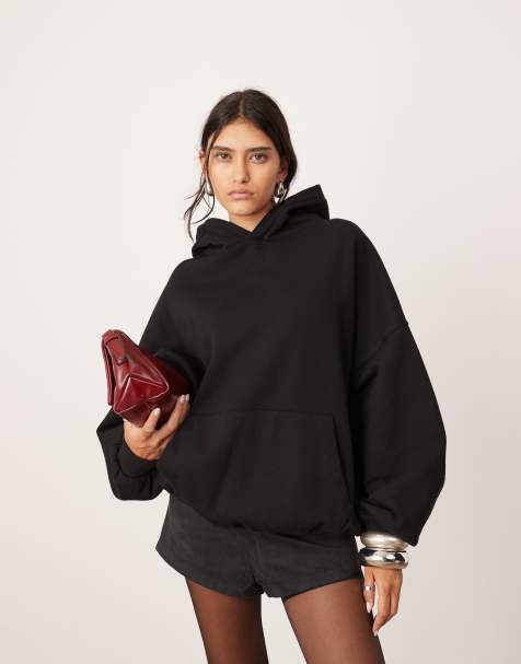 ASOS EDITION oversized premium heavyweight hoodie in black - view 1