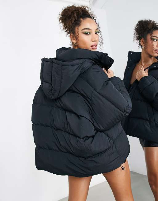 OVERSIZED PUFFER JACKET - Black