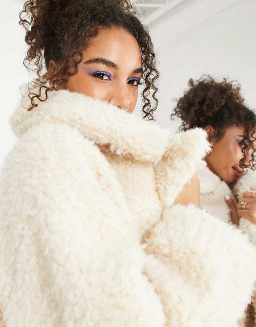 Teddy bear coats on sale asos