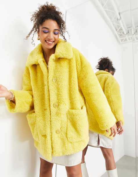 Yellow womens clearance winter coat