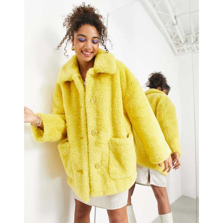 Asos shop mustard coat