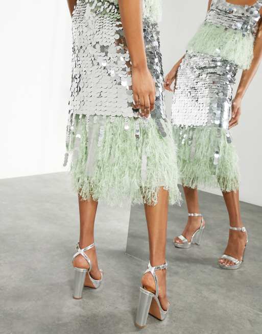 Glitter skirt clearance asos