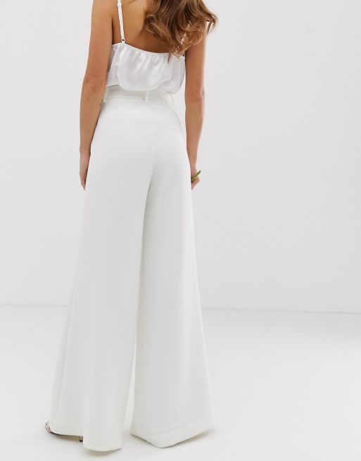 ASOS EDITION Pantalon large de mariage