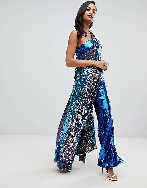 ASOS EDITION patched ombre sequin pants