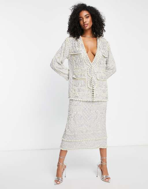 Perla - Pearl Embellished Jacket –