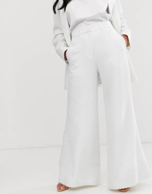 asos petite wide leg trousers