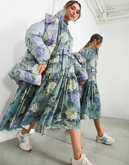 ASOS EDITION - Piumino con stampa a fiori