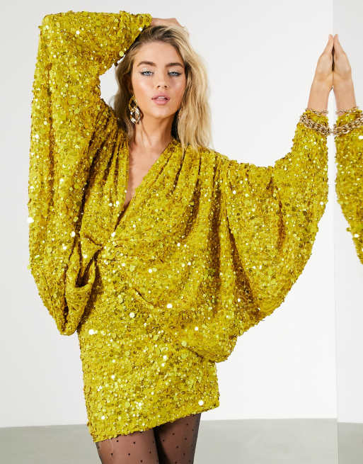 Asos long sequin outlet dress