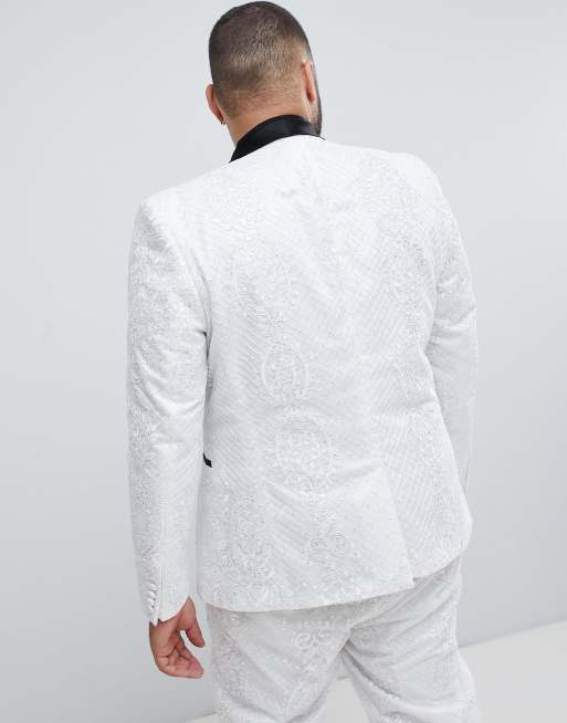 White on sale lace tuxedo