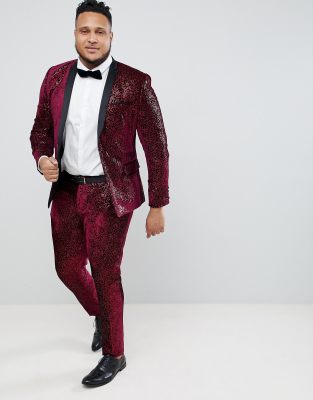 asos plus suits