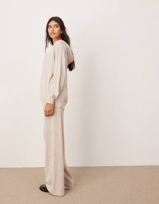 Asos Design Premium Cashmere Blend Knit Hooded Sweater