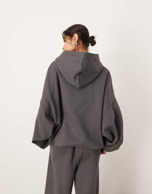 ASOS Edition – Premium – Gruba grafitowa bluza oversize z kapturem, 4 z 4