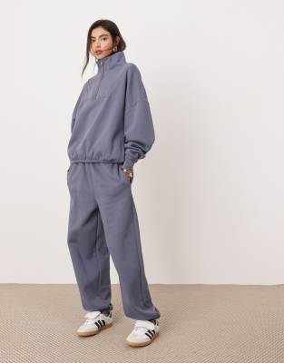 Asos Design Premium Heavy Weight Half Zip Oversized Sweatshirt