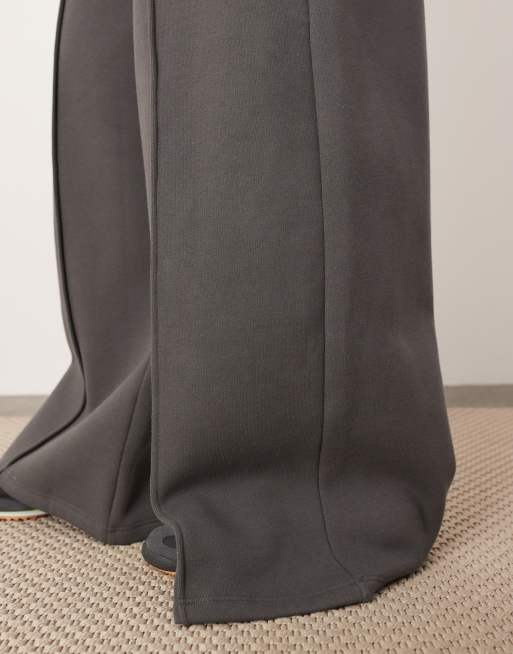◆ojos◆ Belt Wide Sweat Pants Charcoal 24FW-PT02-CC ZW X GW Wide Leg Sweatpants With Side Panel – Zumba Wear