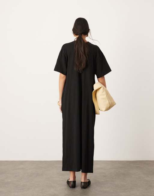 Black maxi dress with pockets best sale