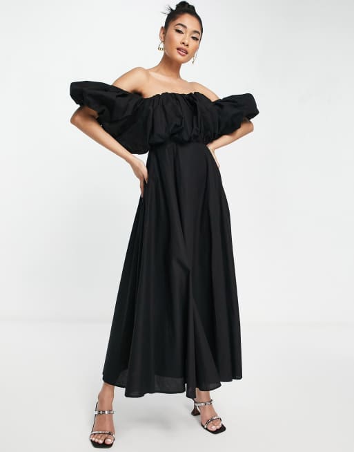 Asos cotton midi outlet dress