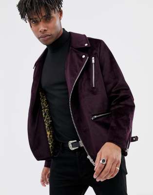 purple velour jacket