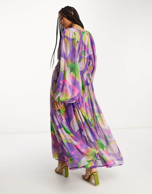 Robe longue imprimé online floral