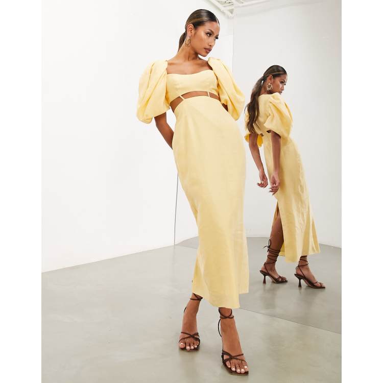 Asos 2025 robe jaune