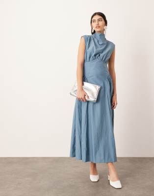 Robe Longue Bleue M&S Collection Taille 12 - Neuve Sans Étiquettes - Style Robe De Bal