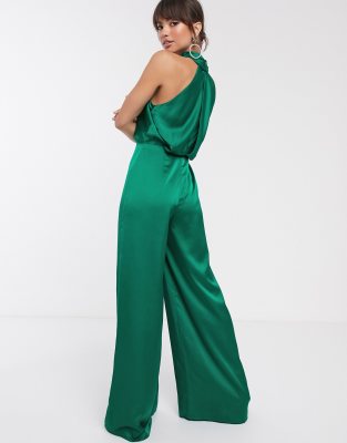 green leaf jumpsuit