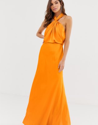 asos orange dresses